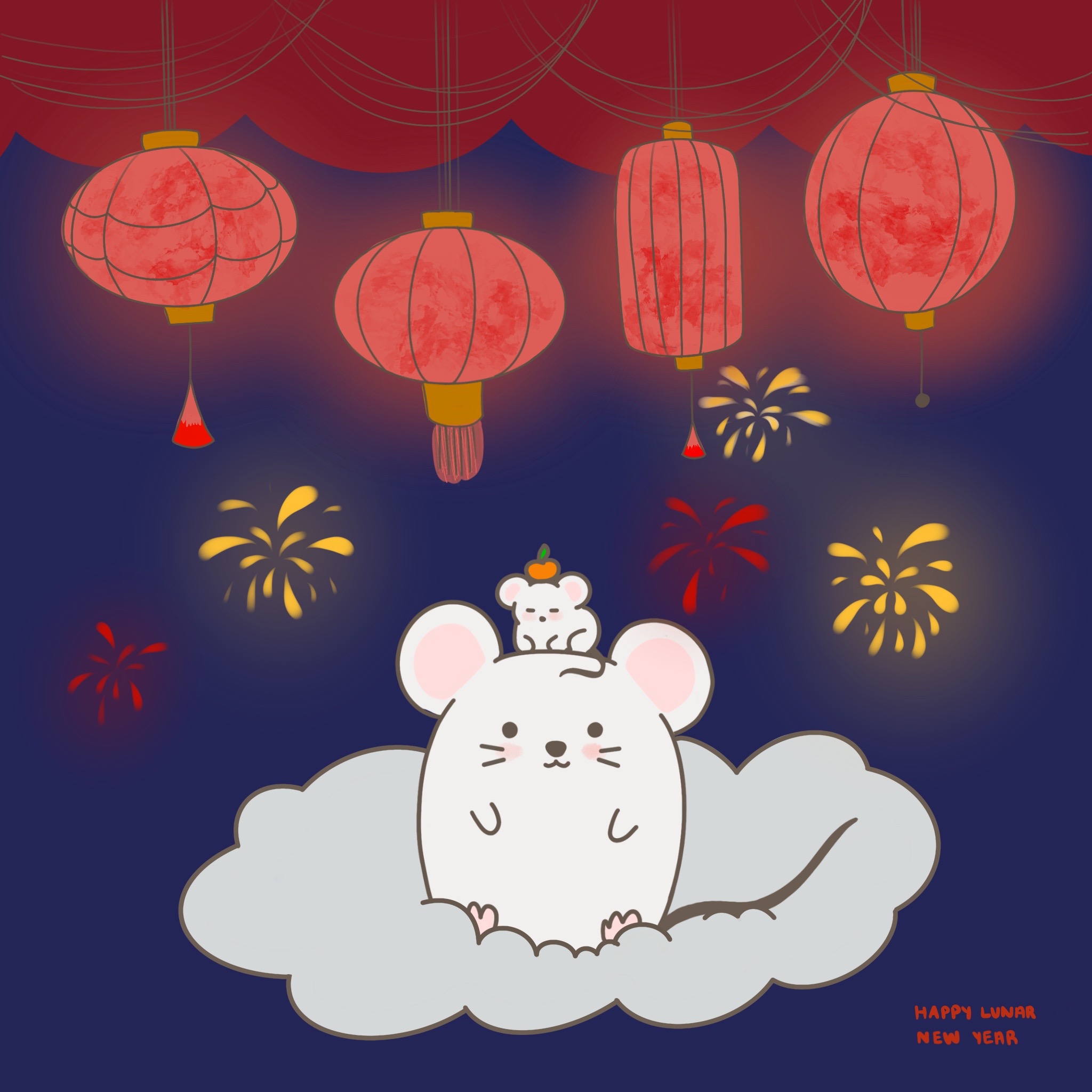 Happy Lunar New Year night